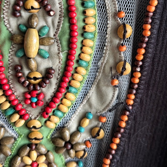 Berek by Takako Saxon Black Long Sleeve Beaded Ribbed Sweater - Picture 4 of 7